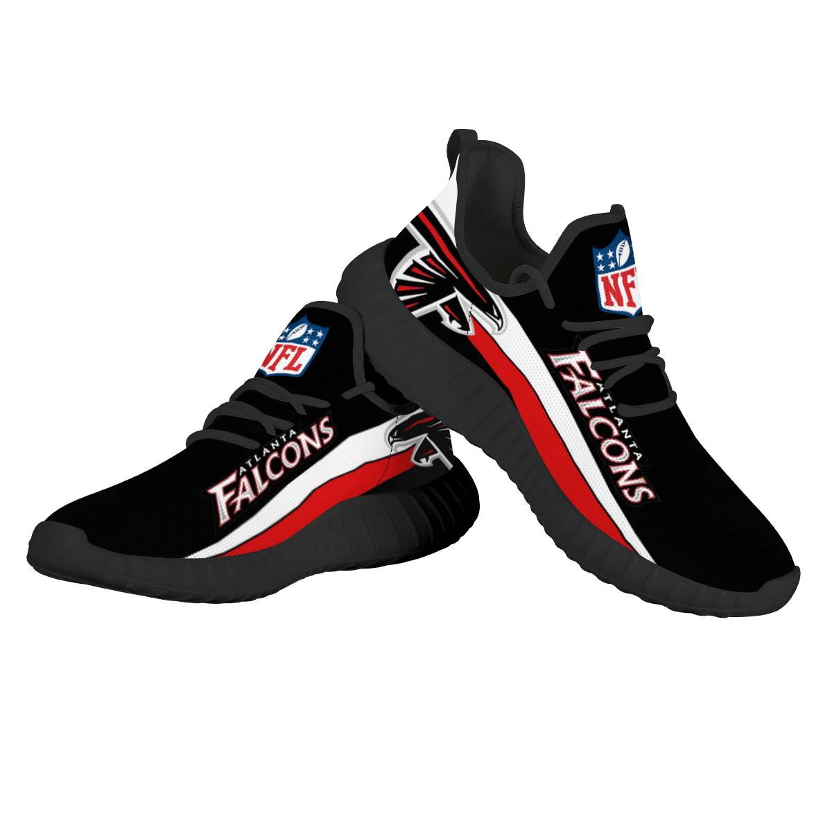 Women's NFL Atlanta Falcons Mesh Knit Sneakers/Shoes 005